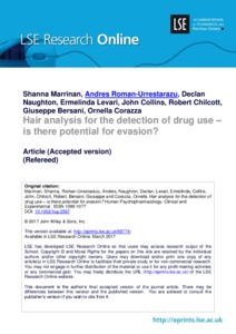 Hair analysis for the detection of drug use – is there potential for  evasion? - LSE Research Online